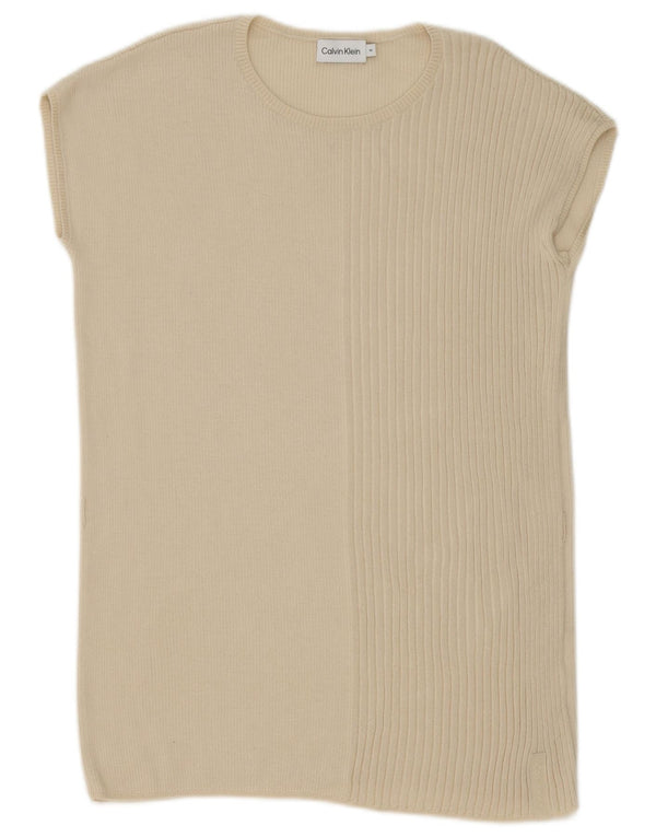 Calvin Klein Γυναικείο γιλέκο Longline Tank Top UK 14 Medium Beige