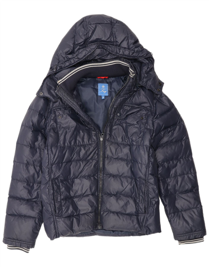 Μπουφάν Fay Girls Hooded 12-13 Years Navy Blue