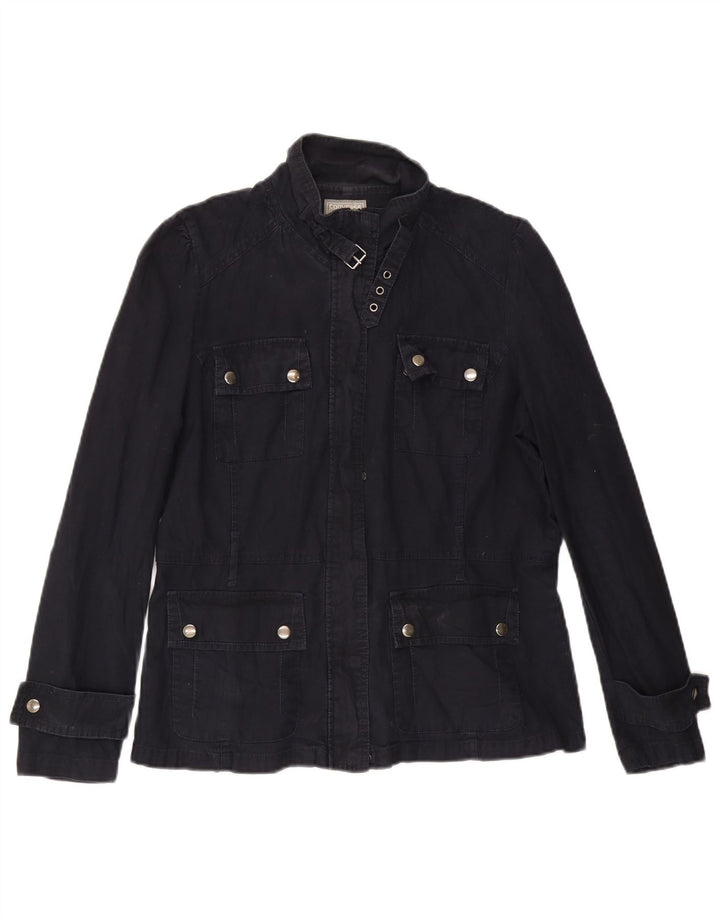 Converse Γυναικείο Utility Jacket UK 16 Large Navy Blue Cotton