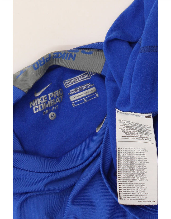 Ανδρικό τοπ Nike Dri Fit Μακρυμάνικο μεσαίο μπλε πολυεστέρας