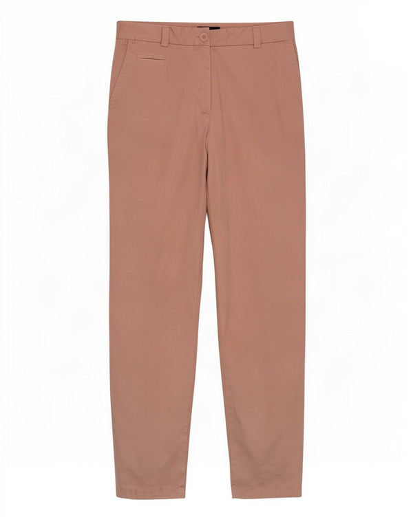 Marks & Spencer Γυναικείο Slim παντελόνι Chino UK 10 Small W27 L30 Pink Cotton