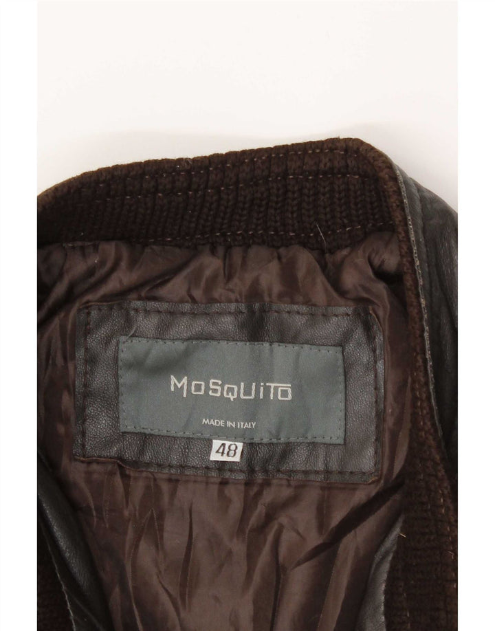 Vintage Ανδρικό Bomber Δερμάτινο Μπουφάν IT 48 Μεσαίο Καφέ