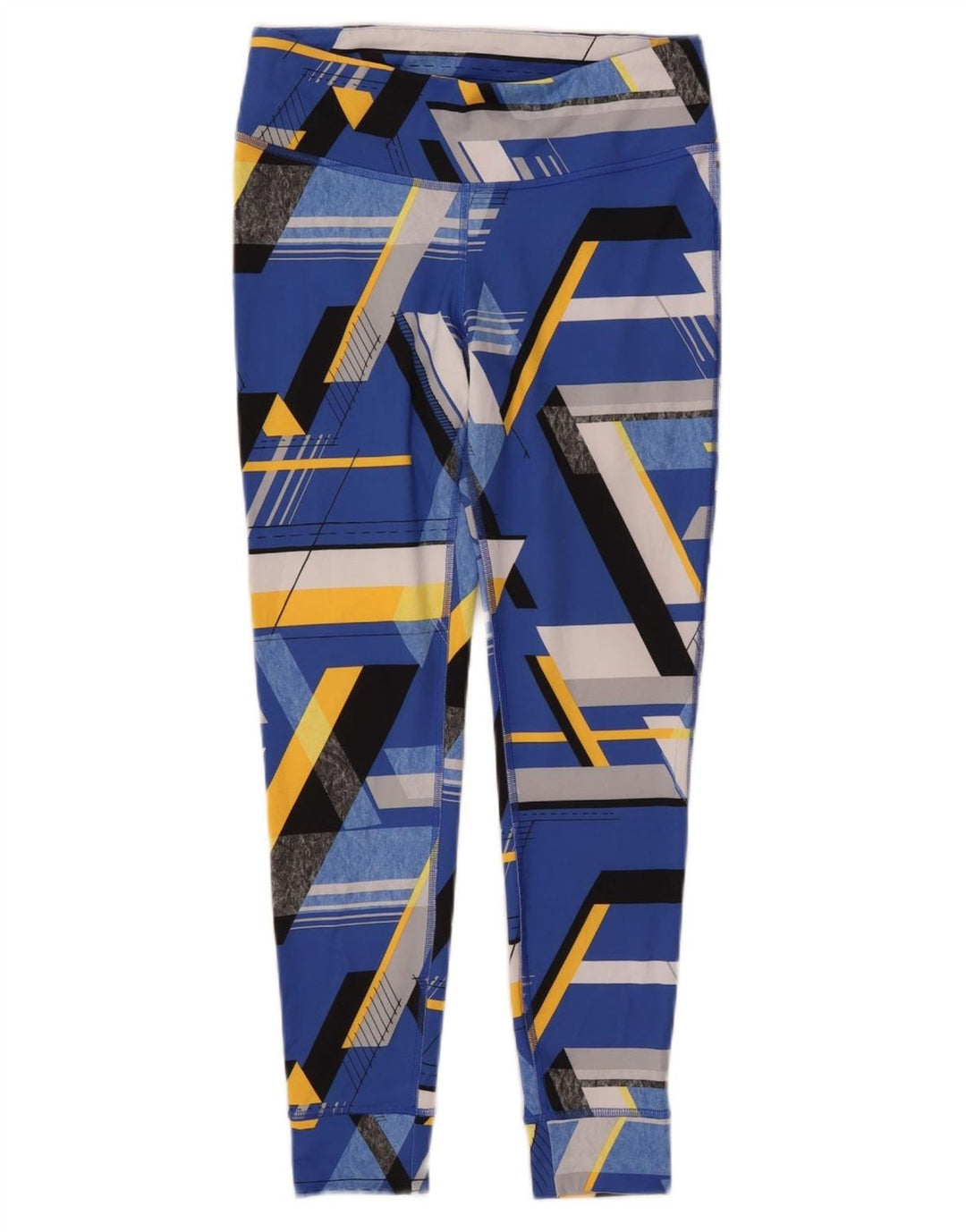Γυναικείο κολάν REEBOK UK 12/14 Medium Blue Geometric Polyester