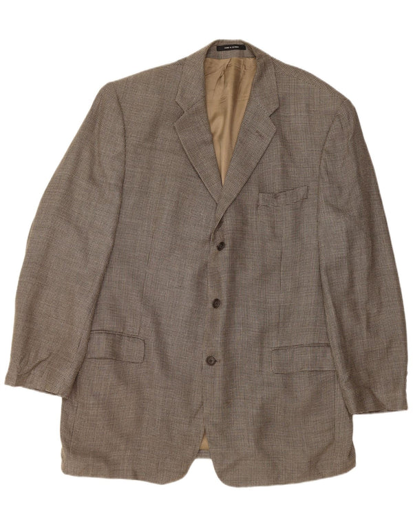 CALVIN KLEIN Ανδρικό σακάκι με 3 κουμπιά σακάκι 46 XL γκρι μετάξι