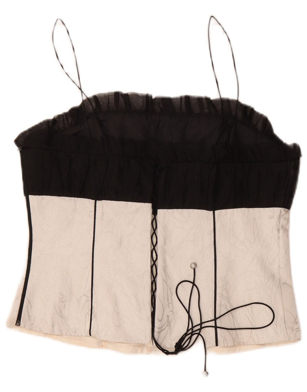 Vintage Γυναικείο Κορσέ Κορσέ IT 48 XL Μαύρο Colourblock Πολυεστέρας