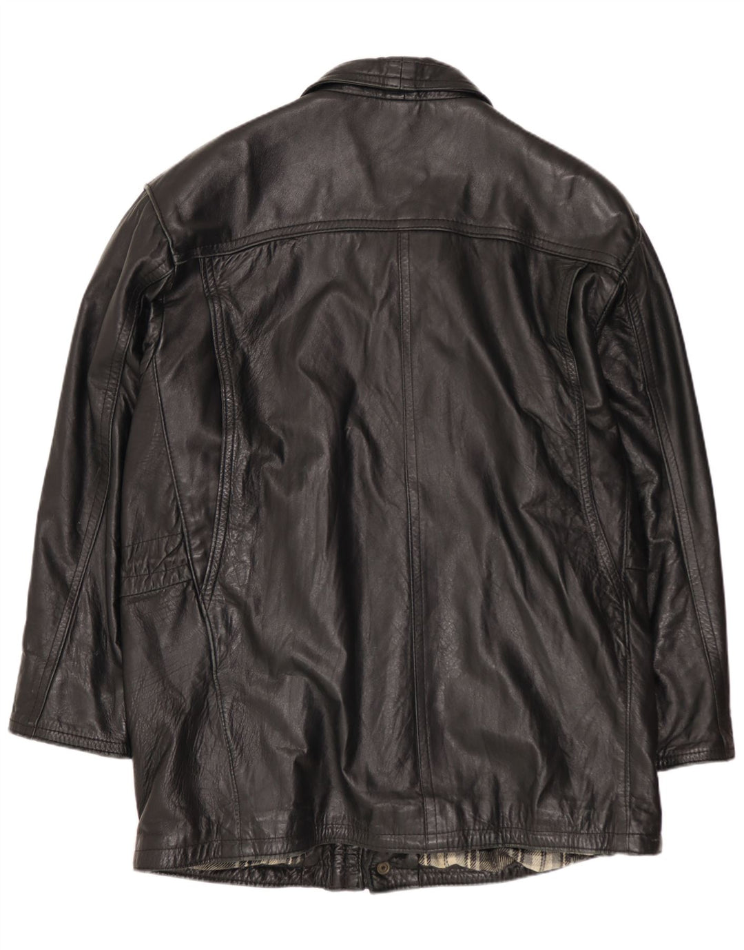 FLORENCE Ανδρικό Δερμάτινο Μπουφάν UK 40 Large Μαύρο Δερμάτινο