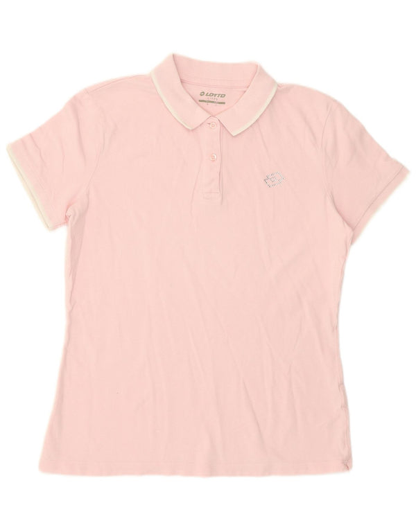 Lotto Womens Life's Polo Shirt UK 16 Large Pink