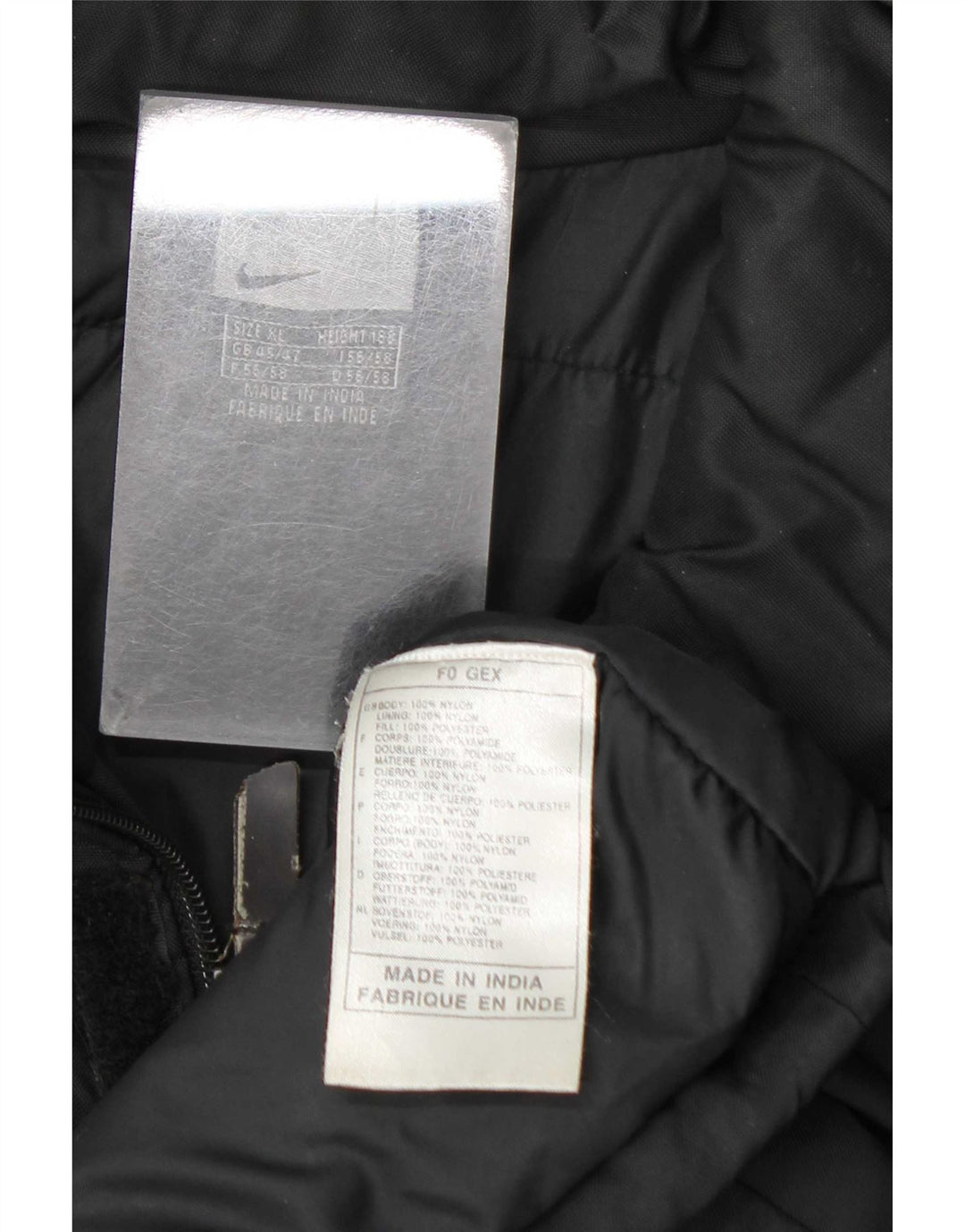 Ανδρικό μπουφάν Nike Windbreaker UK 45/47 XL Μαύρο νάιλον