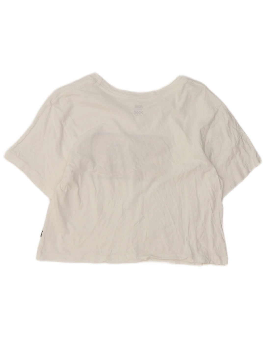 Γυναικείο T-Shirt Vans Crop γραφικό Top Small White
