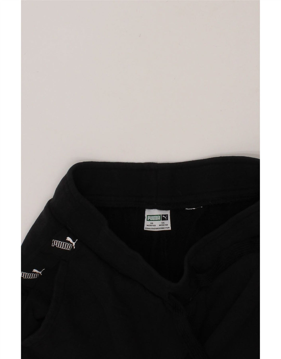 PUMA Boys Graphic Sport Shorts 10-11 Years Medium Black Vintage Puma and Second-Hand Puma from Messina Hembry 
