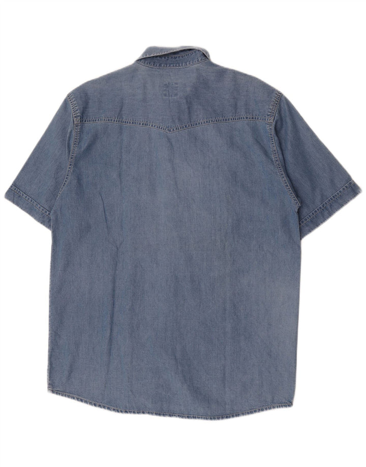 Ανδρικό κοντομάνικο τζιν πουκάμισο Levi's μεσαίο μπλε
