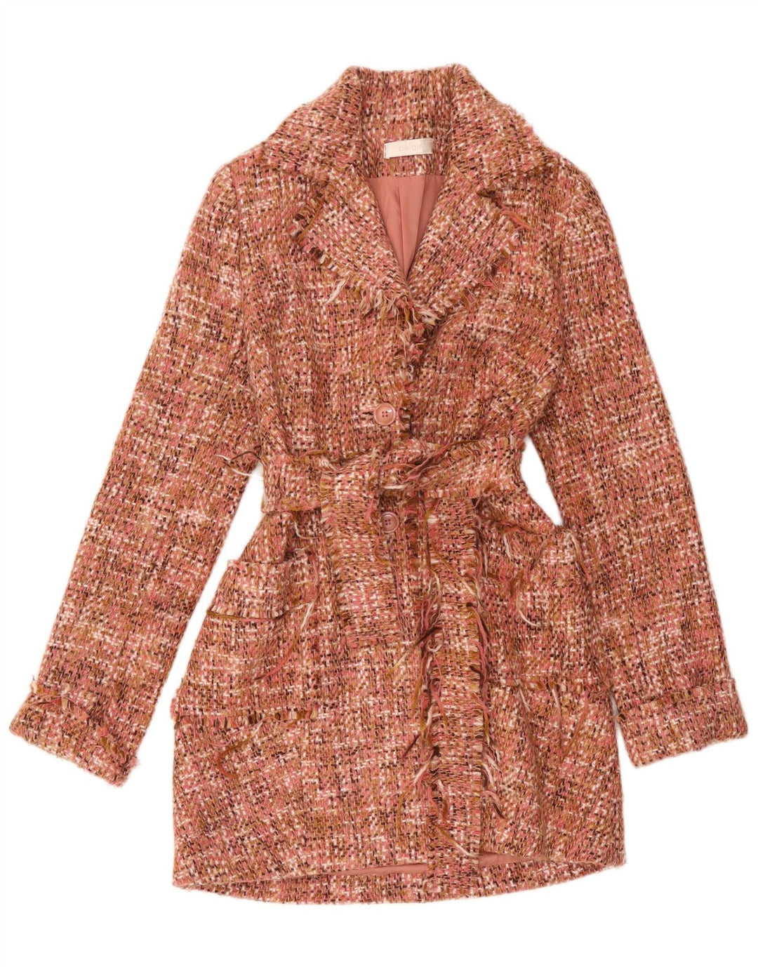 Vintage γυναικείο πανωφόρι UK 8 Small Pink Flecked