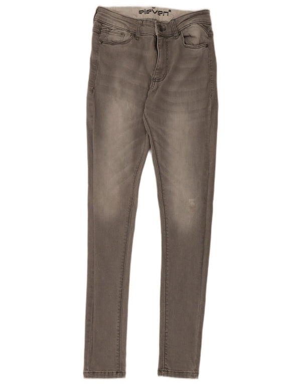 Γυναικείο Skinny Jeans Eleven Degrees W28 L30 Γκρι βαμβακερό