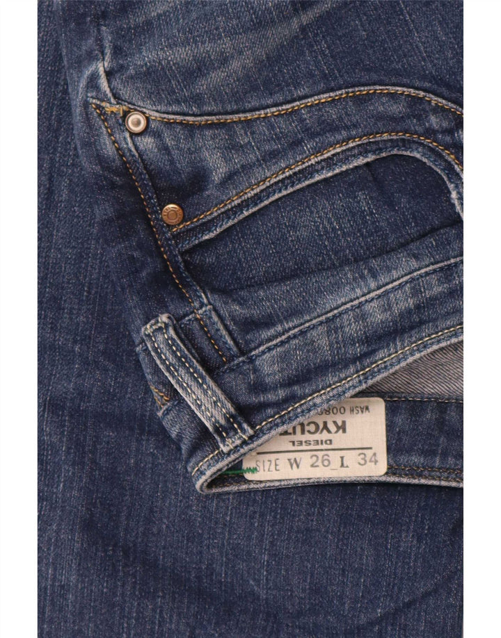 Γυναικεία Diesel Kycut Bootcut Jeans W26 L32 Μπλε βαμβακερό