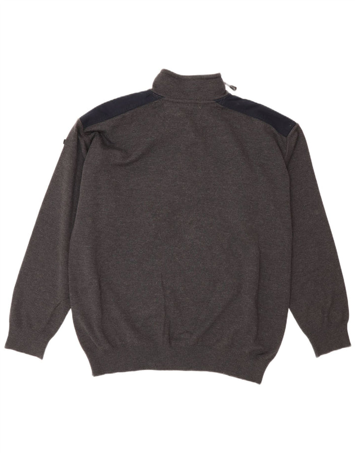 Ανδρικό πουλόβερ με φερμουάρ Sea & Sky XL Μαλλί Navy Blue