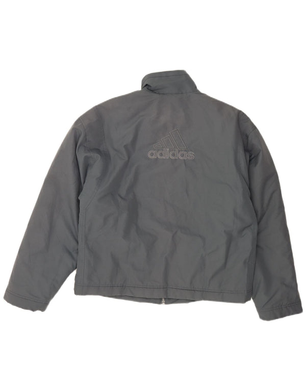 Adidas Mens Graphic Loose Fit Windbreaker Jacket UK 40/42 Medium Grey