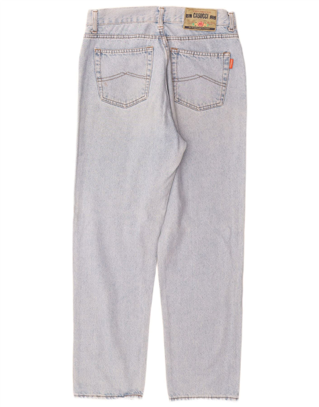 CASUCCI Γυναικεία ψηλόμεση τζιν IT 50 XL W28 L29 Μπλε βαμβακερό