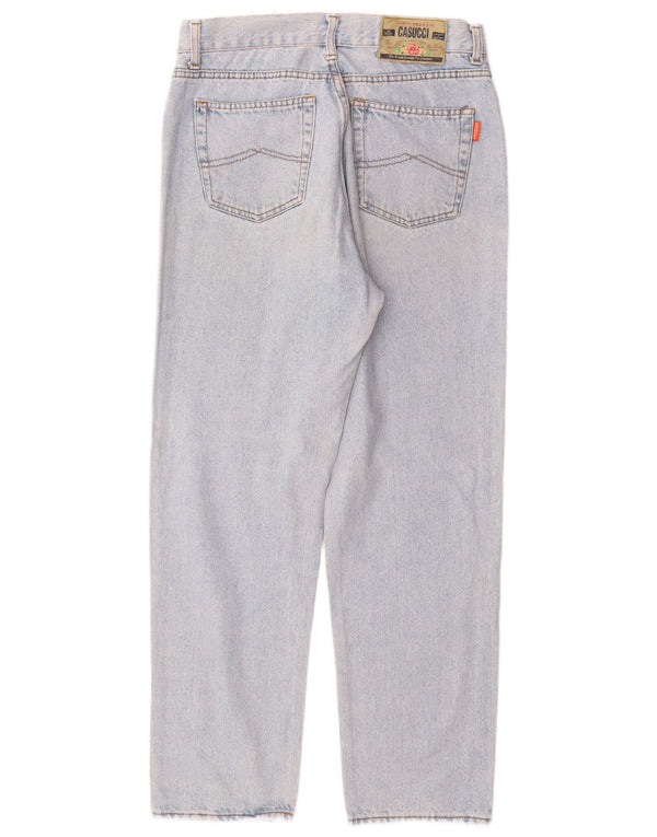 CASUCCI Γυναικεία ψηλόμεση τζιν IT 50 XL W28 L29 Μπλε βαμβακερό