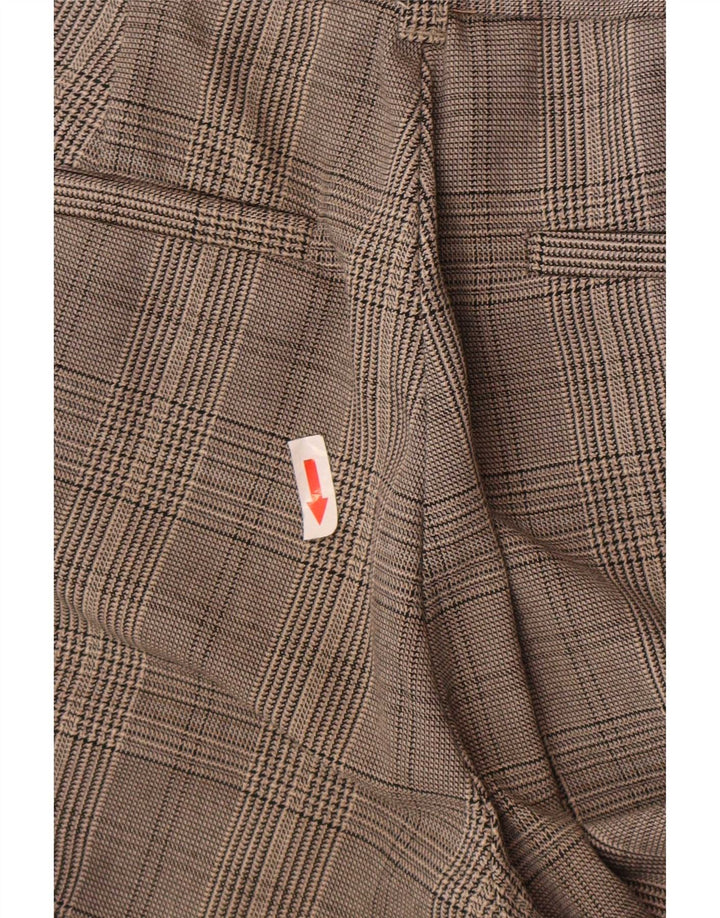 Zara Γυναικείο Slim παντελόνι Chino Small W26 L25 Grey Check