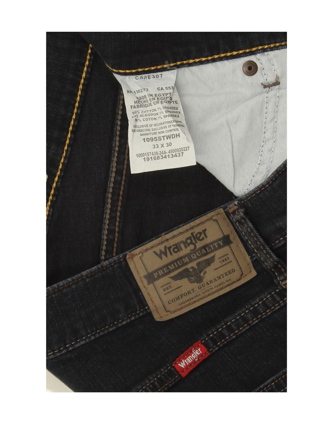 Ανδρικό τζιν ίσιο Wrangler W33 L30 Navy Blue Cotton