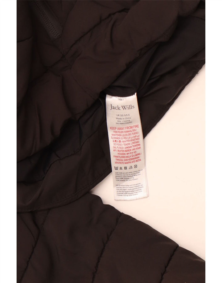 JACK WILLS Γυναικείο μπουφάν με επένδυση UK 10 Small Black Polyester