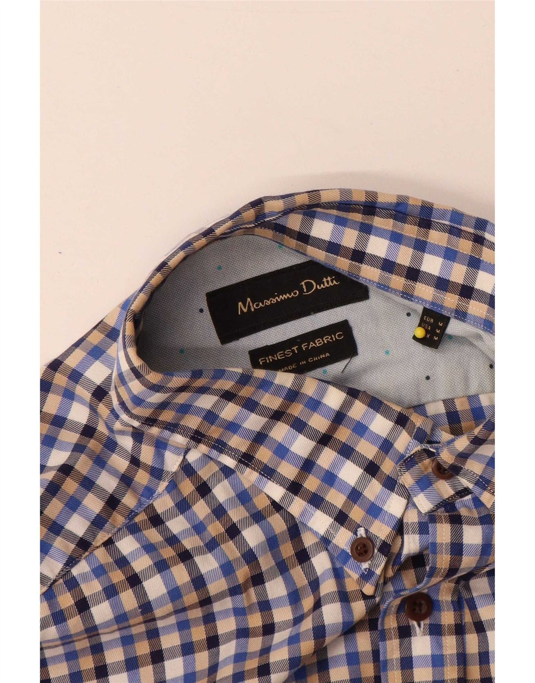 Ανδρικό πουκάμισο Massimo Dutti, μεσαίο πολύχρωμο Gingham