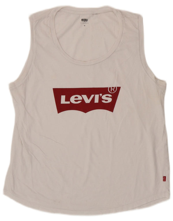 Γυναικείο γραφικό γιλέκο Levi's Top UK 12 Medium White