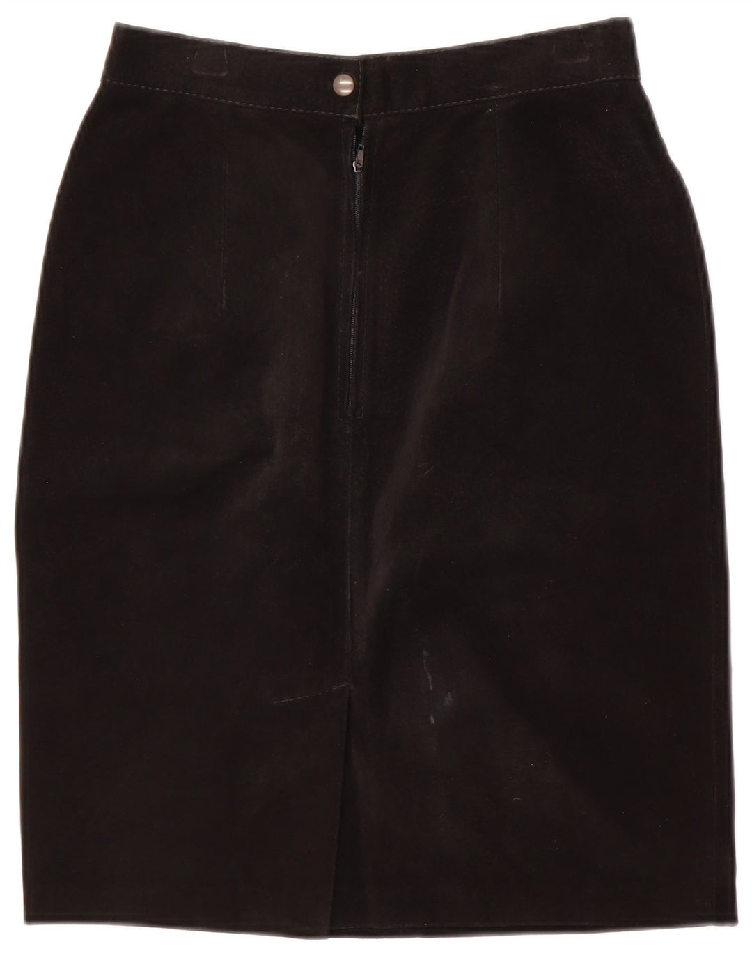 Vintage Γυναικεία Suede Φούστα IT 40 Small W24 Μαύρη