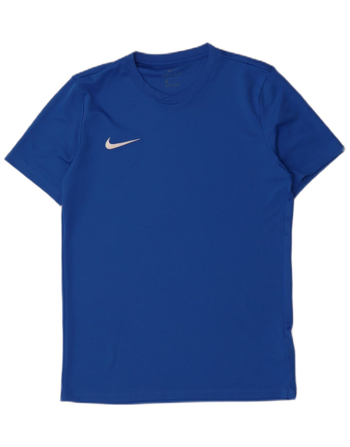 Ανδρικό T-Shirt NIKE Dri Fit Τοπ μεσαίου μπλε πολυεστέρα