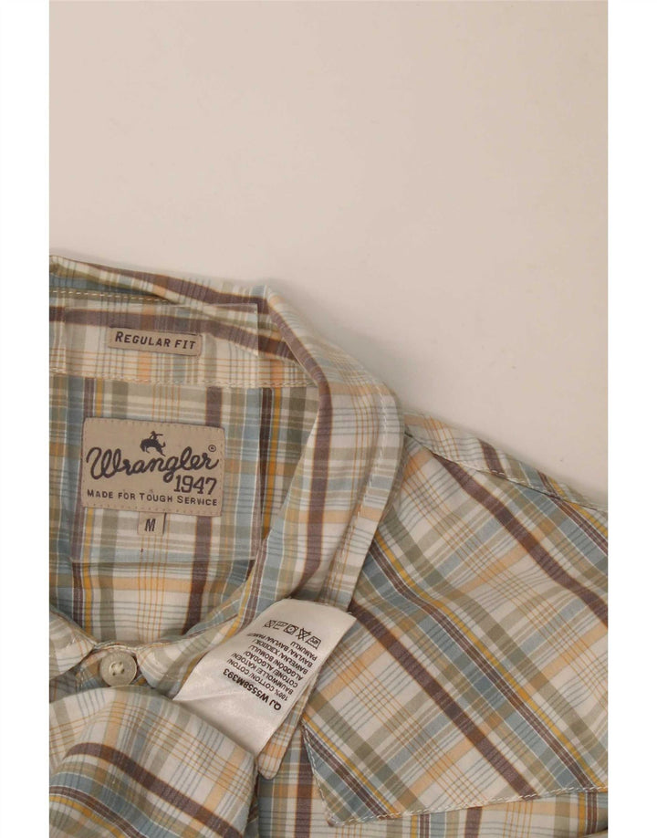 Ανδρικό κοντομάνικο πουκάμισο Wrangler με κανονική εφαρμογή, μεσαίο πολύχρωμο καρό