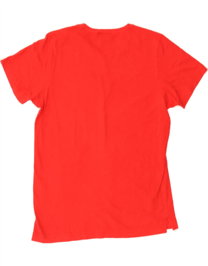 CHAMPION Womens Graphic T-Shirt Top UK 12 Medium Red Vintage Champion and Second-Hand Champion from Messina Hembry 