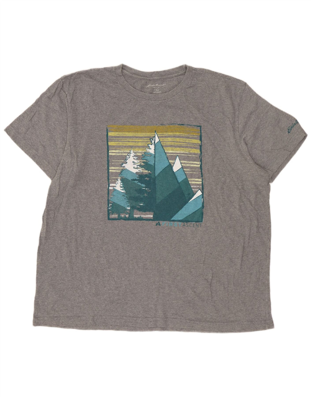 EDDIE BAUER Ανδρικό γραφικό T-Shirt Top XL Γκρι βαμβακερό