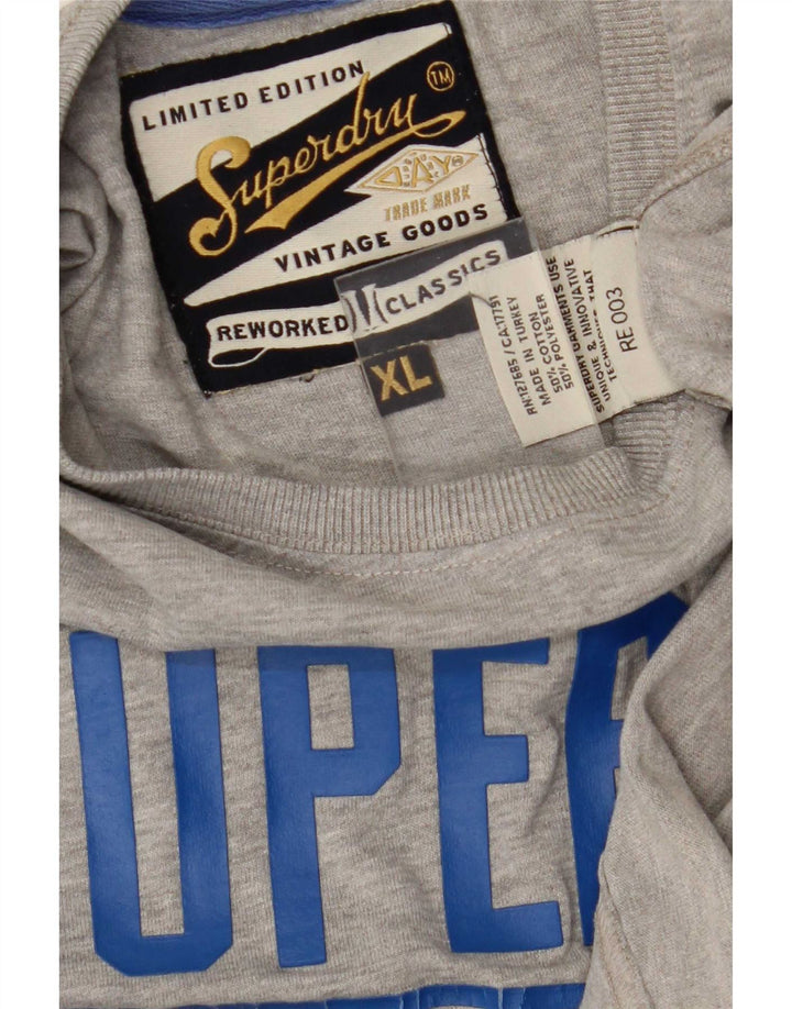 Ανδρικό γραφικό T-Shirt Superdry Top XL Γκρι βαμβακερό