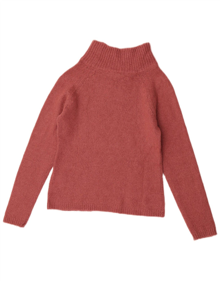 Fred Perry γυναικείο πουλόβερ με λαιμόκοψη χελώνας UK 10 Small Pink