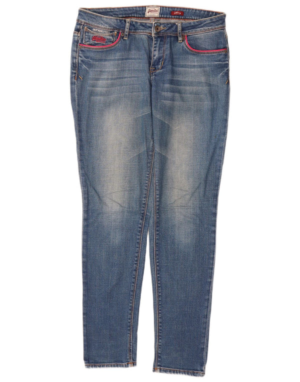 Γυναικείο Skinny Jeans SUPERDRY W30 L32 Μπλε βαμβακερό