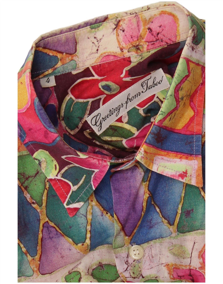 Ανδρικό κοντομάνικο πουκάμισο VINTAGE Μεγάλο πολύχρωμο γεωμετρικό