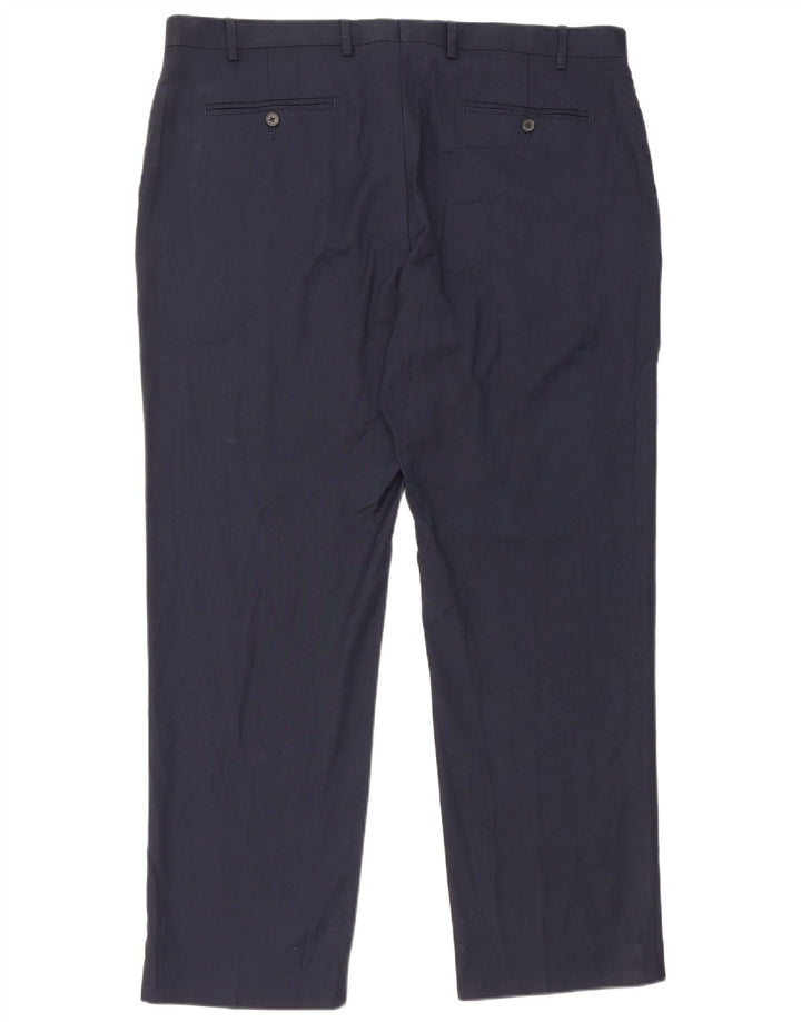 Ανδρικό καθημερινό παντελόνι Marks & Spencer Regular Fit W40 L31 Navy Blue