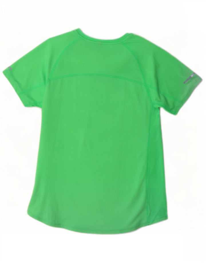 Γυναικείο T-Shirt Nike Dri Fit Top UK 12 Μεσαίου πράσινου πολυεστέρα