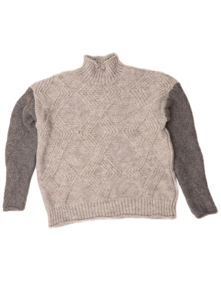 Marks & Spencer Γυναικείο πουλόβερ με λαιμό χελώνα UK 10 Small Grey