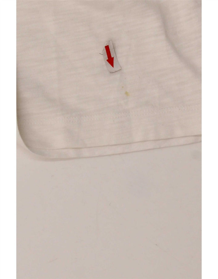 Calvin Klein Jeans Γυναικείο T-Shirt Top UK 14 Medium White