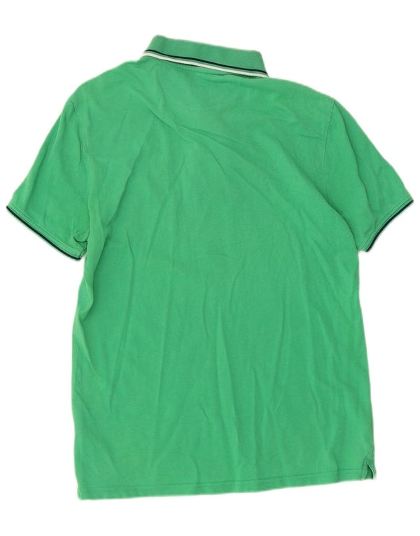 Champion Mens Polo Shirt Small Green Cotton