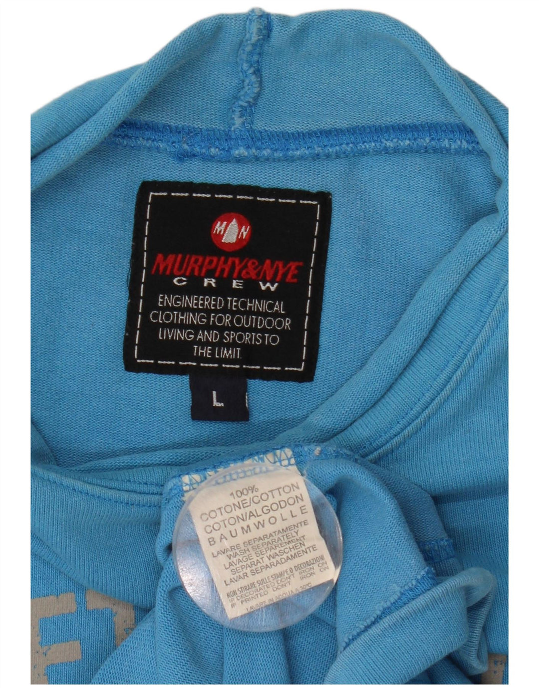 Ανδρικό γραφικό φούτερ Murphy & Nye Jumper μεγάλο μπλε βαμβακερό