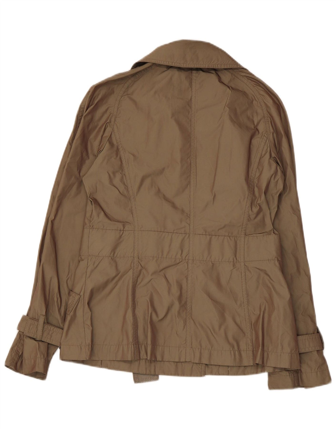 Zara Γυναικεία κοντή καμπαρντίνα UK 10 Small Khaki Polyester