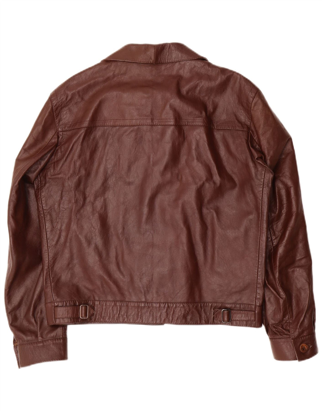 VINTAGE Ανδρικό Δερμάτινο Μπουφάν UK 38 Μεσαίο Καφέ