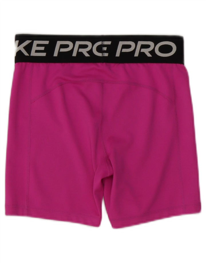 Γραφικά αθλητικά σορτς NIKE Girls Dri Fit 13-14 ετών XL Pink Colourblock