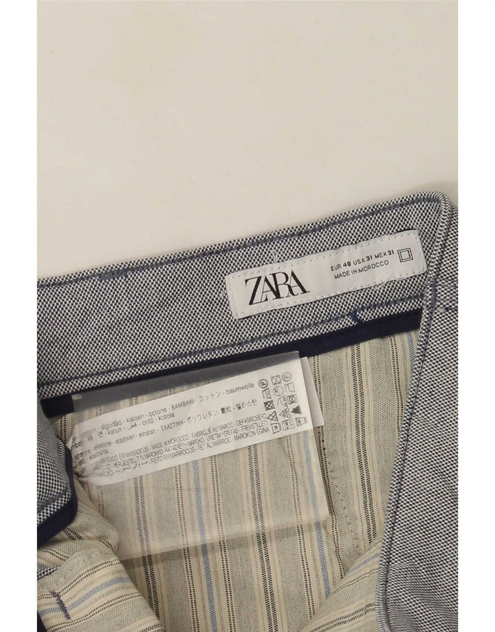 Zara Ανδρικό σορτς Chino EU 40 Medium W31 Γκρι βαμβακερό