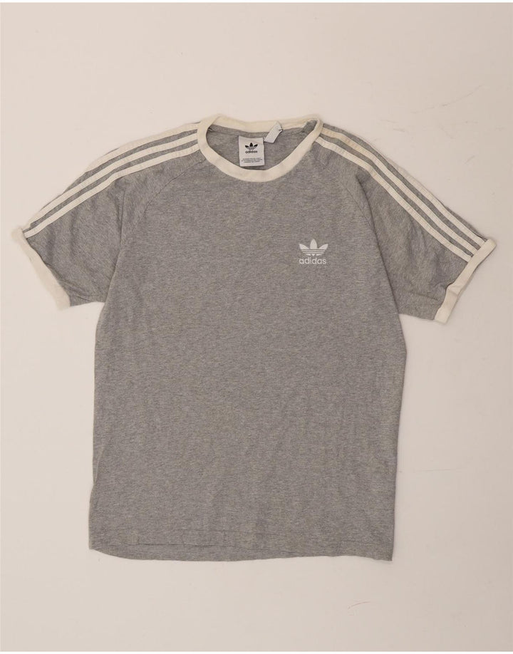Ανδρικό T-Shirt Adidas Top μεγάλο γκρι βαμβακερό