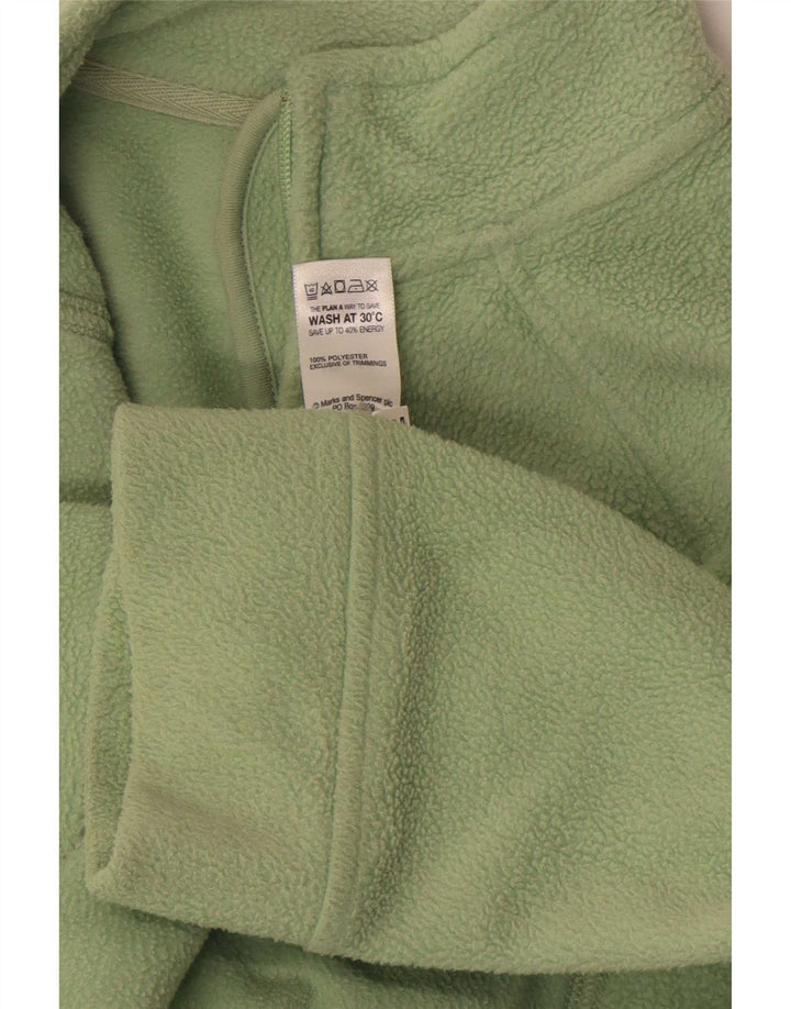 Marks & Spencer Γυναικείο Fleece Jacket UK 16 Large Green Polyester