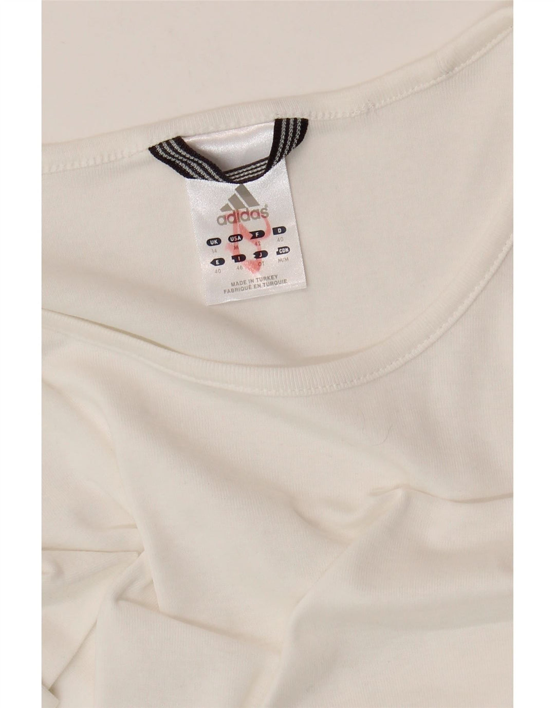 Adidas Γυναικείο T-Shirt Top EU 38 Μεσαίο κόκκινο βαμβακερό