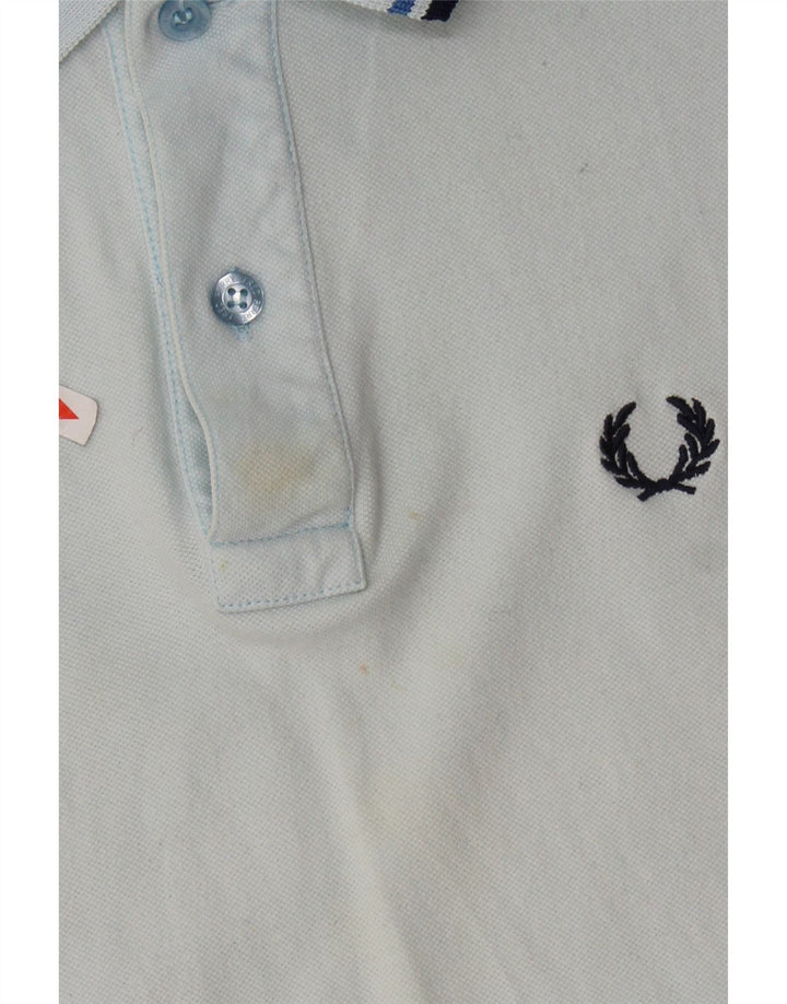 FRED PERRY Ανδρικό πουκάμισο Polo Light και Stretch Μικρό Μπλε Βαμβακερό